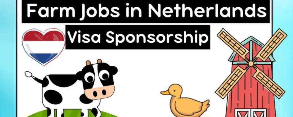 Farm Jobs in Netherland With Visa Scholarship 2024